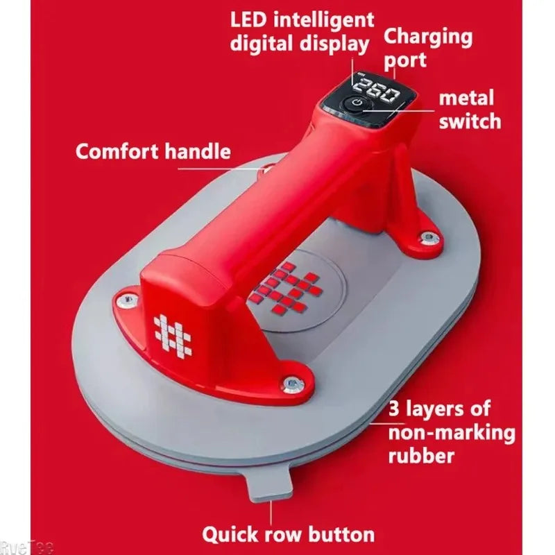 260KG Electric Vacuum Suction Cup Lifter | Glass & Tile