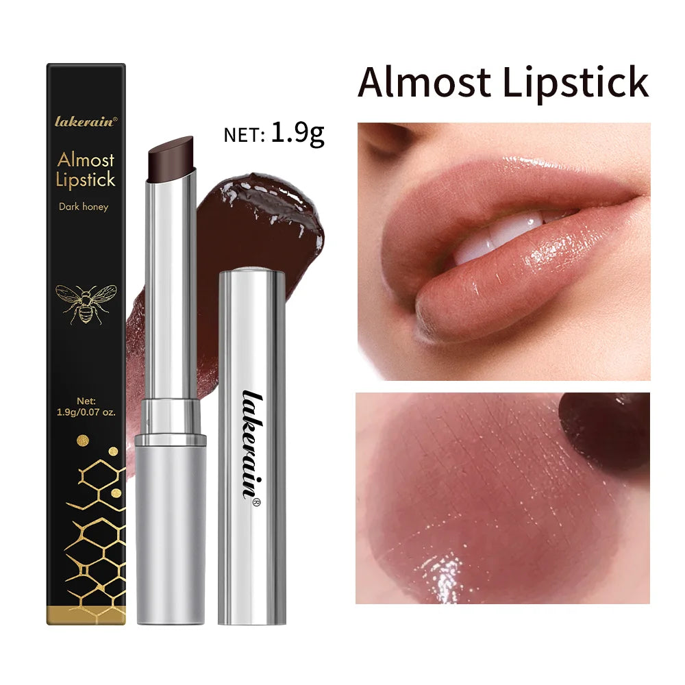 Colorless Lip Balm Honey Natural Lipstick Long Lasting Moisturizing Plumper Nourishing Lip Care Makeup Cosmetics Healthy Peaceful Pleasures Health and Wellness 1pc black