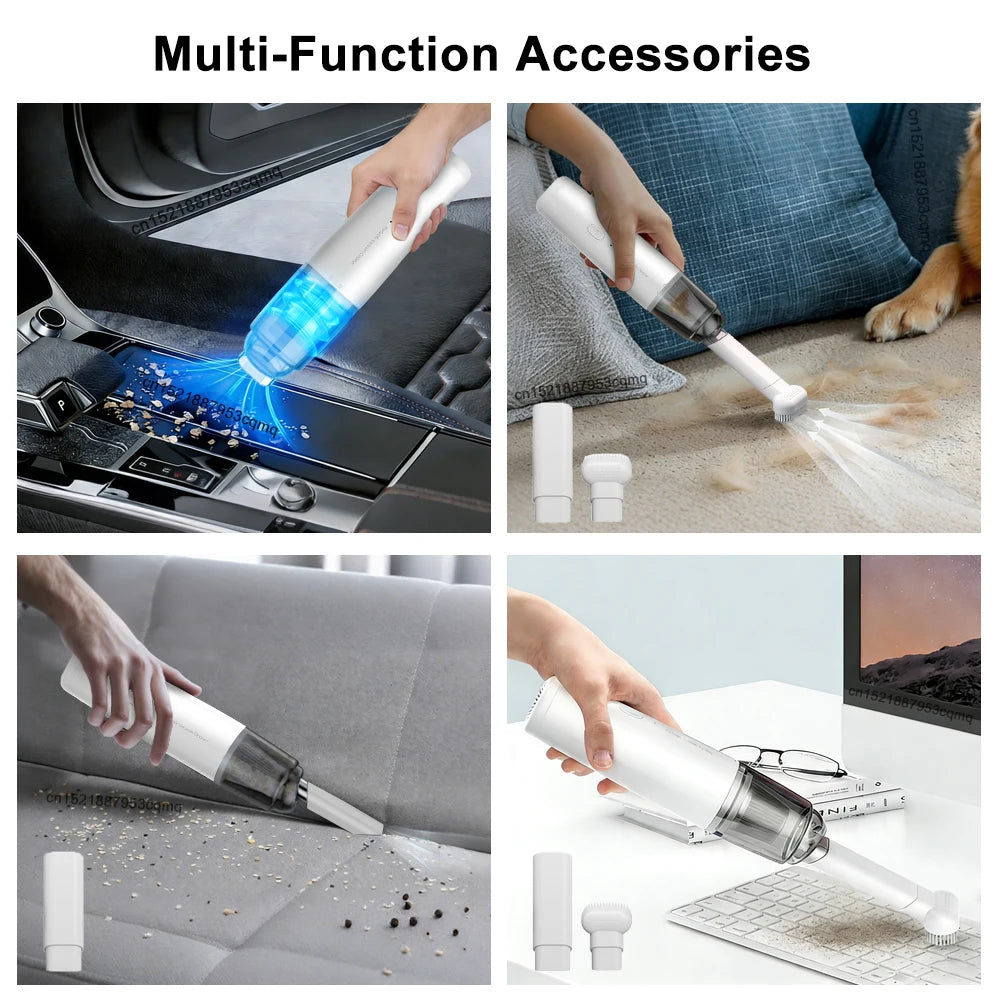 13000PA Wireless Car Vacuum Cleaner USB Rechargeable Powerful Suction Cleaning Machine Handheld Portable Car&Home Vacuum Cleaner Peaceful Pleasures Health and Wellness