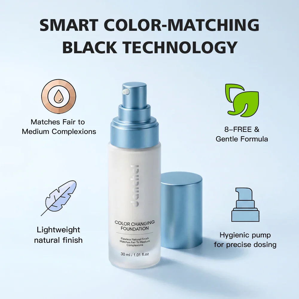 Color Changing Foundation – Buildable, Long-Lasting Coverage