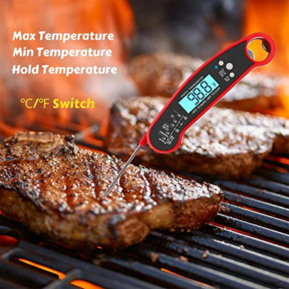 Leeseph Meat Thermometer Digital, Instant Read Food Thermometer, Waterproof Digital Thermometer for Cooking Grill BBQ Fryer Peaceful Pleasures Health and Wellness