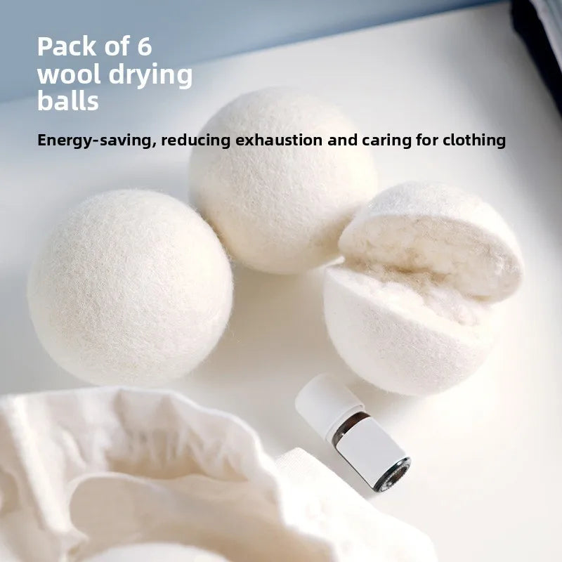 Reusable Wool Dryer Balls & Laundry Lint Catcher | 1000 Uses