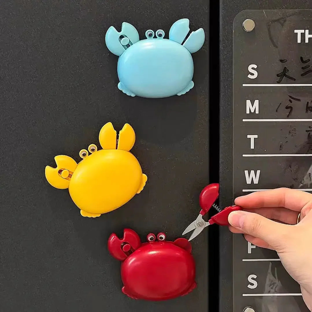 Crab Magnetic Bottle Opener 4-in-1 Kitchen Tool Set Beer Opener, Mini Scissors, Box Cutter, Fridge Magnet, Cute Cartoon Gadget Peaceful Pleasures Health and Wellness