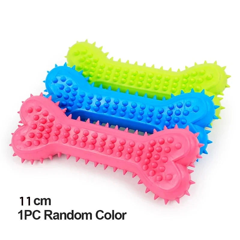 Rubber Chew Toy for Small Dogs – Teeth Cleaning & Training