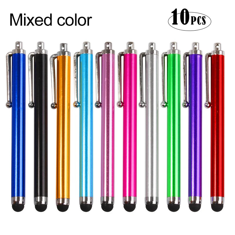8.0 Mantianxing Capacitance Universal Stylus Pen Mobile Phone Touch Screen Accessories Metal Xiaomi Capacitive Pen Tablet Iphone Peaceful Pleasures Health and Wellness Mixed color(10pcs)
