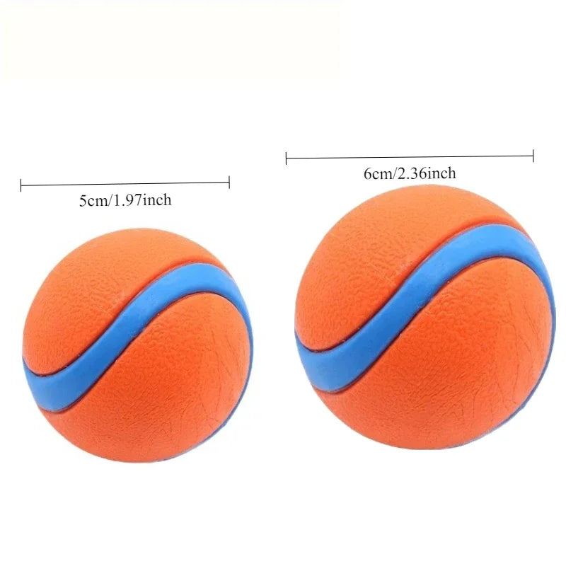 2-Pack Durable Rubber Dog Chew Balls – Interactive Training Toy