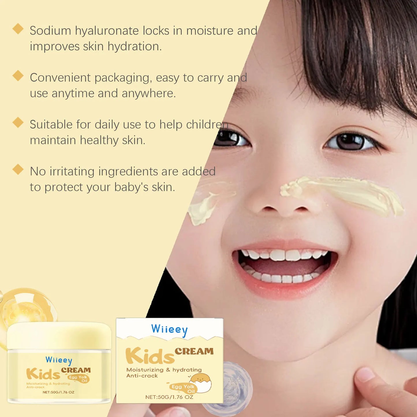 Organic Baby Face & Body Cream | Fragrance Free Moisturizer