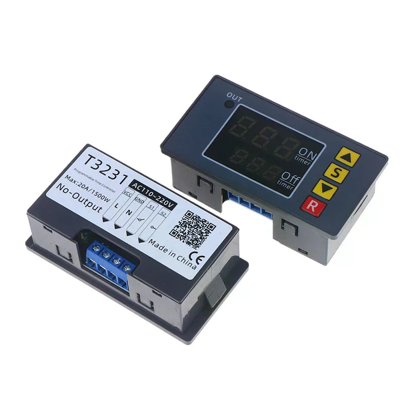 T3231 Cyclic Dual-Display Timing Relay Module DC 12V 24V AC220V Timing Relay Module Peaceful Pleasures Health and Wellness