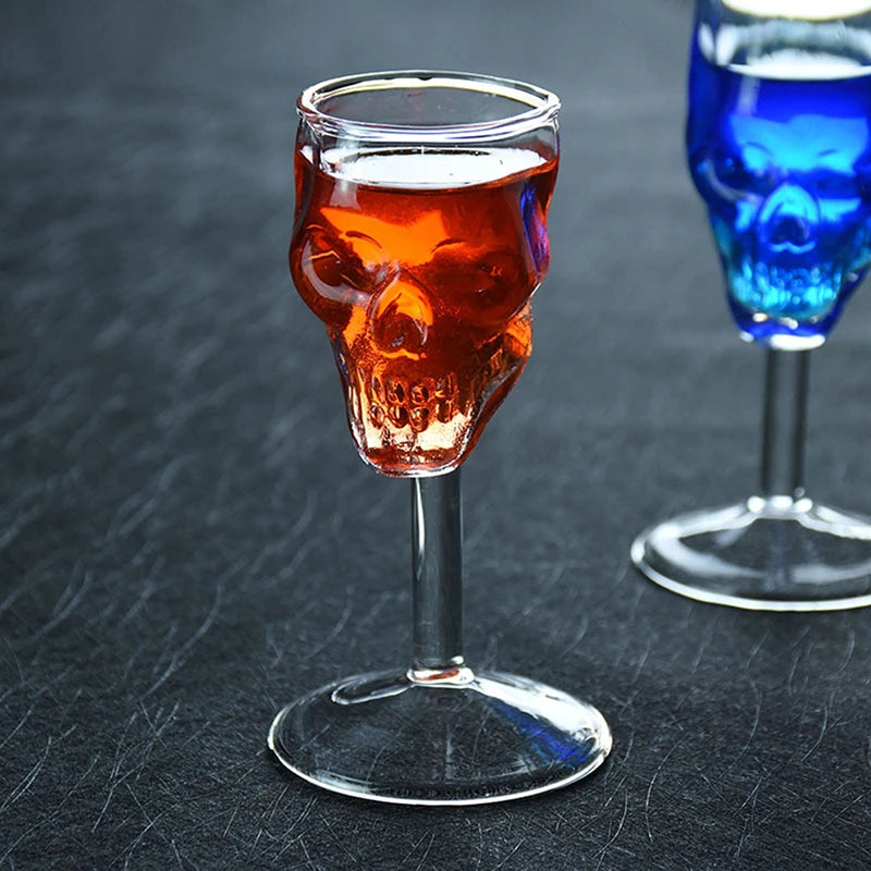 Skull Cocktail Glass | Gothic Beer Wine Whiskey Cup Bar Decor