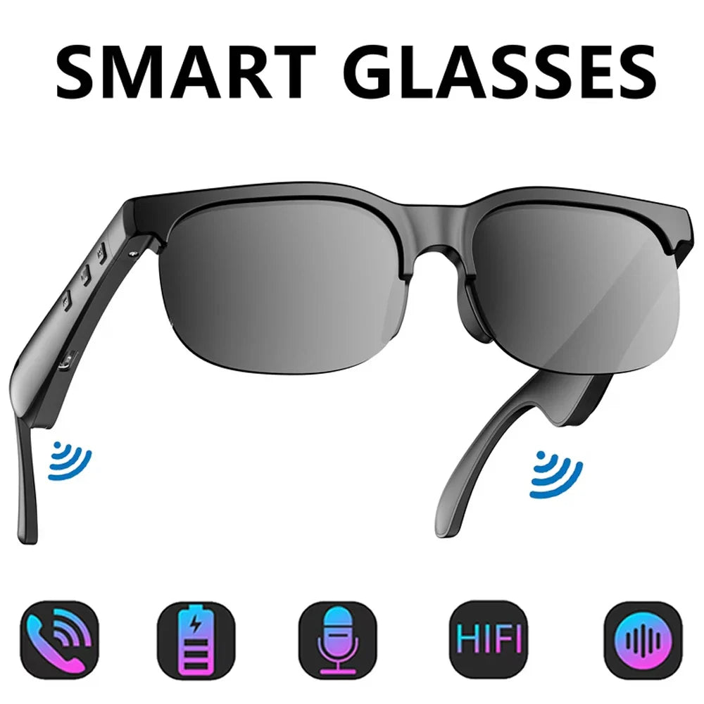 Smart Audio Glasses with Bluetooth Earbuds | Hands-Free