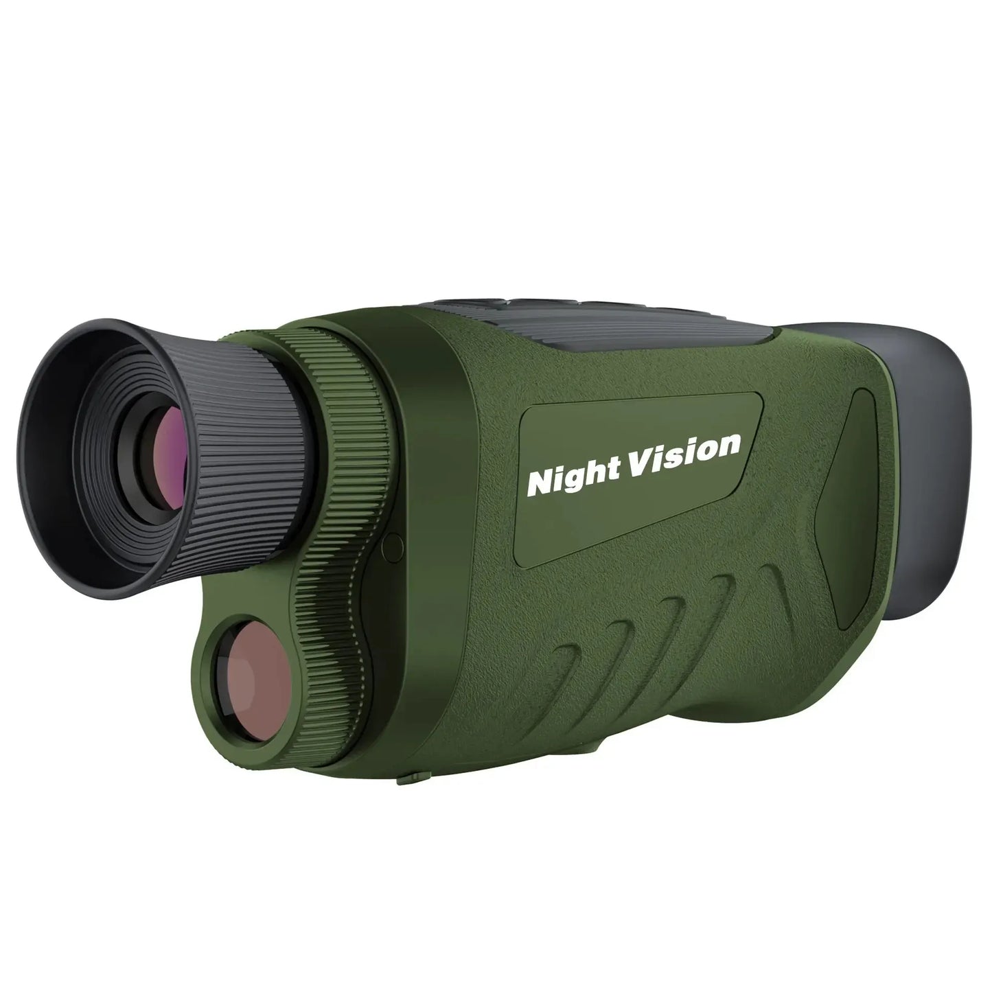Digital Night-Vision Monocular 40MP 2.5K Infrared Telescope 984ft Night-Vision Distance 6X Optical Magnification 8X Digital Zoom Peaceful Pleasures Health and Wellness Green