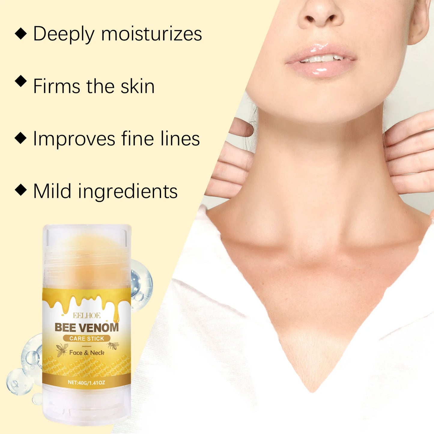 EELHOE Bee Venom Face & Neck Firming Cream Stick 40g