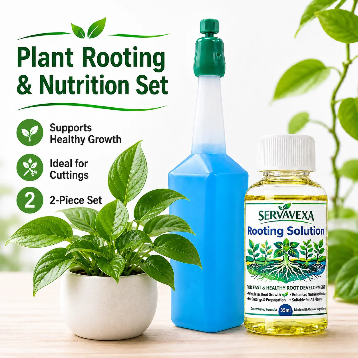 Plant Rooting & Nutrient Liquid Set – Boost Growth & Cuttings