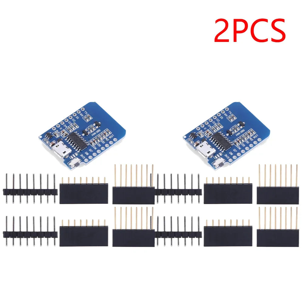 1- ESP8266 D1 Mini WIFI Development Board ESP-12F CH340G CH340 V2 Usb