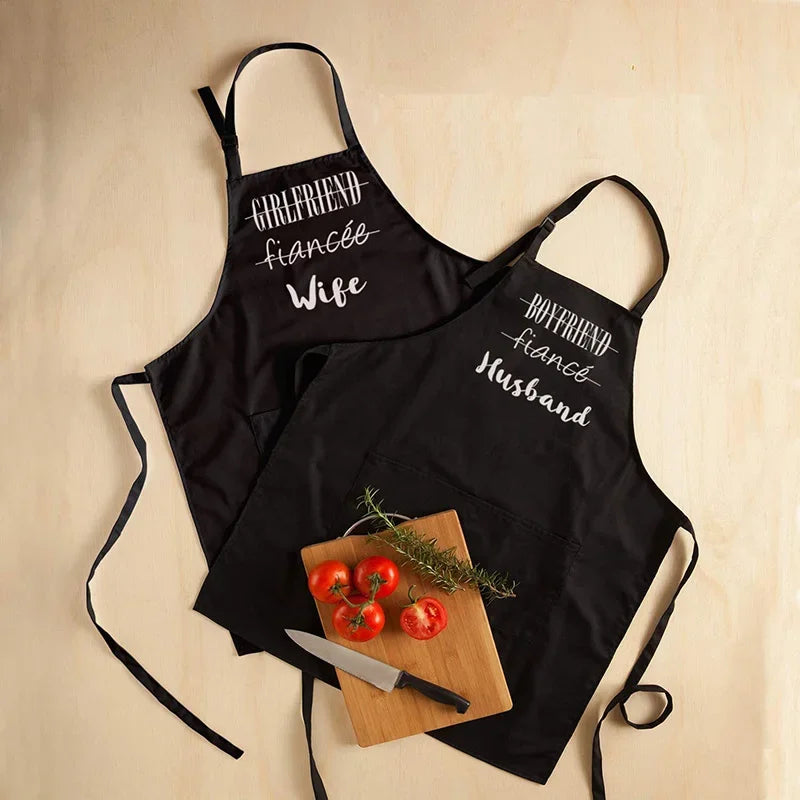 Mr & Mrs Couple Apron Set | Newlyweds Wedding Gift Couple Apron Set Peaceful Pleasures Health and Wellness