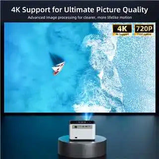 Xnano X3Pro Smart Projector Native 720P Android 11 190ANS 4K Decode Dual WiFi BT5.0 Portable Home Cinema Peaceful Pleasures Health and Wellness
