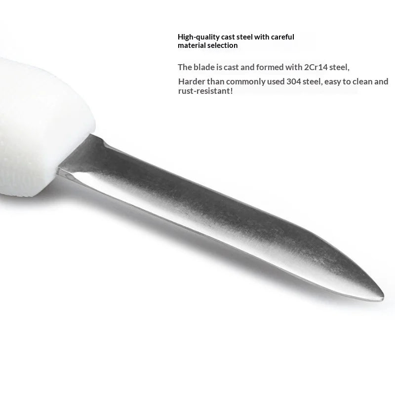 Hot Stainless Steel Oyster Knife with Anti Slip Handle, Thickened Oyster Knife, Scallop Knife, Multi-purpose Kitchen Tools Peaceful Pleasures Health and Wellness