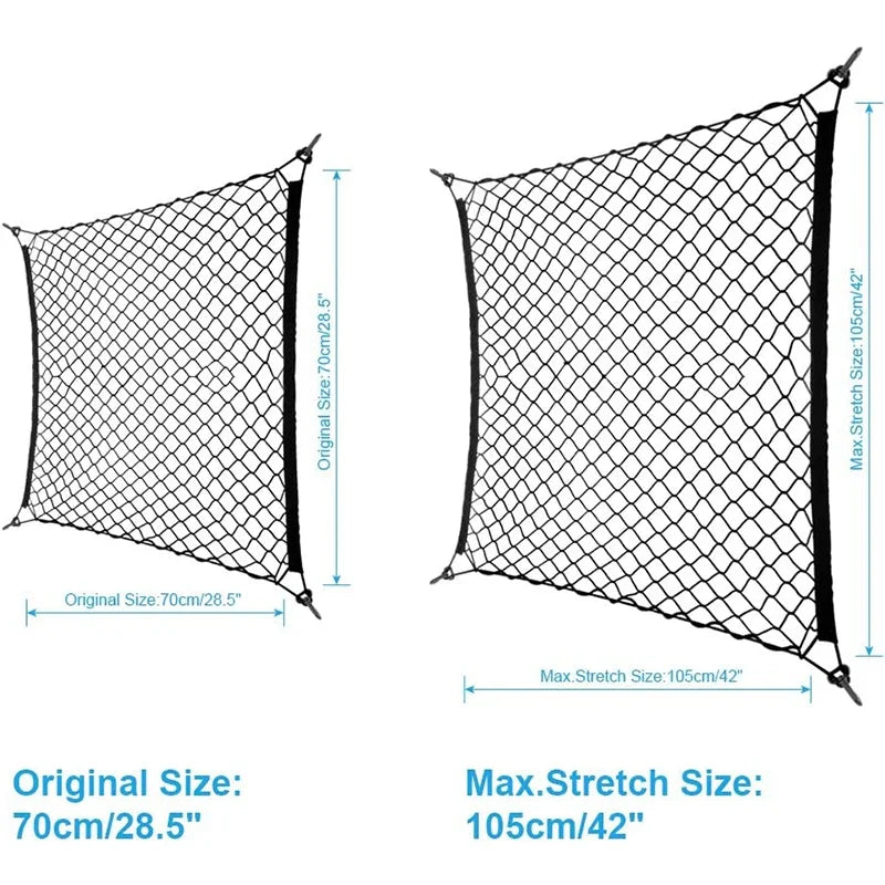 Nylon Car Rear Cargo Net Trunk Storage Organizer Net For Audi A1 A2 A3 A4 A5 A6 A7 A8 Q2 Q3 Q5 Q7 S3 S4 S5 S6 S7 S8 TT TTS Peaceful Pleasures Health and Wellness