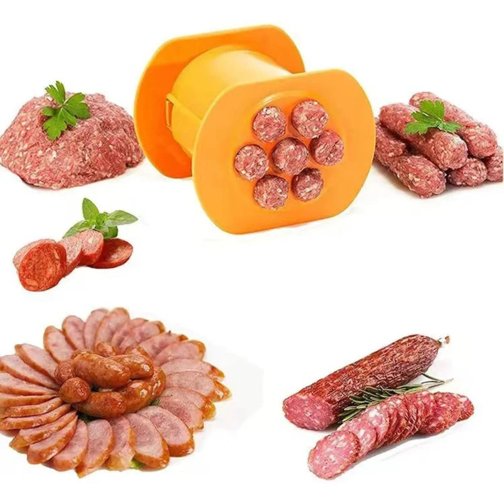 Hot Dog Maker Press Burger Meat Strip Squeezer DIY Home Kitchen Tool for Noodle Meatballs Stuffed Sausages Tools Cooking Gadget Peaceful Pleasures Health and Wellness