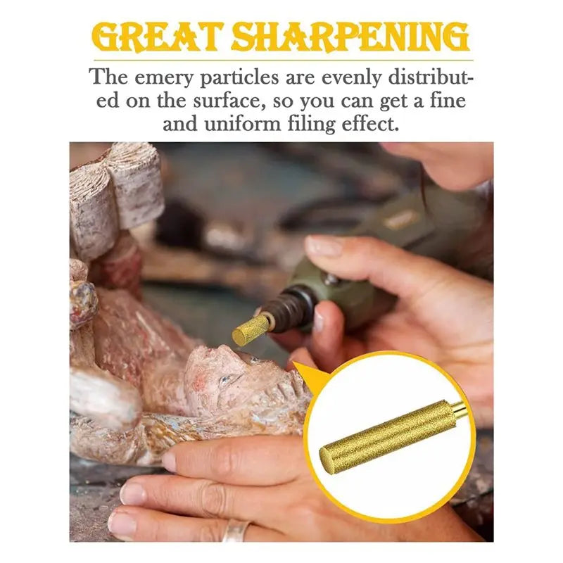 24-Piece Titanium Diamond Chainsaw Sharpening Bits Kit