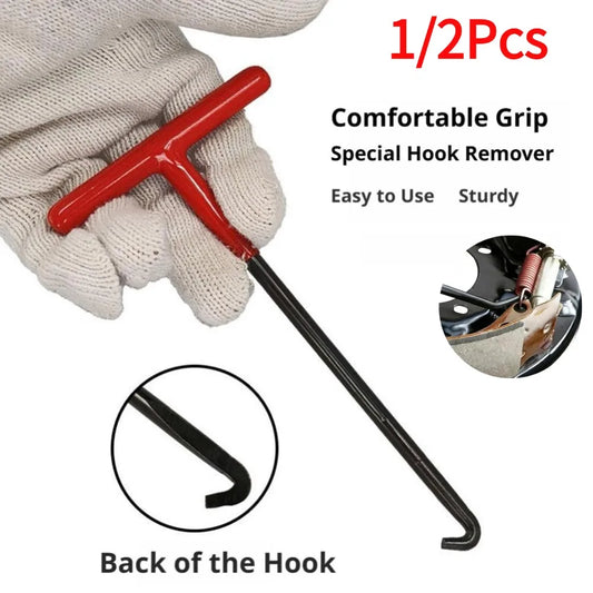 T-Handle Exhaust Spring Hook, Motorcycle Exhaust Pipe Spring Puller Tool, Heavy Duty Spring Remover for Motorcycle Exhaust/Brake Peaceful Pleasures Health and Wellness