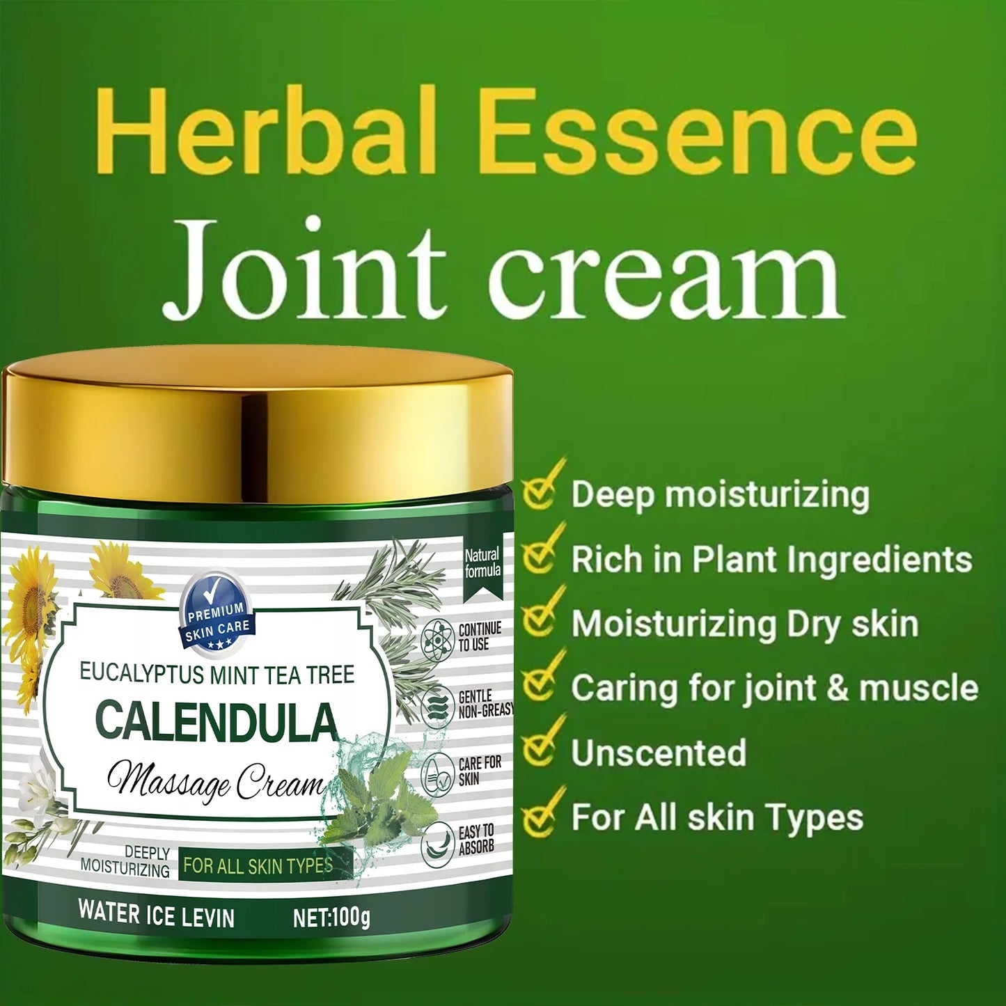 Eucalyptus Mint Massage Cream with Retinol & Niacinamide 100g
