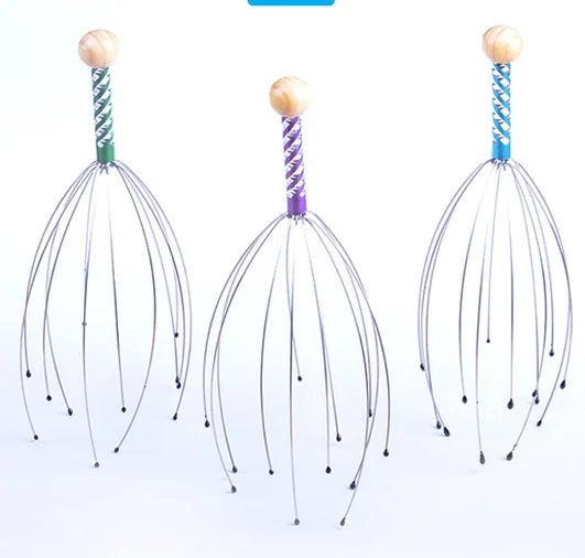 1PC Random Color Pet Massage Claw Head Massager Head Scratching Octopus Scalp Non Soul Extractor Divine Tool For Extracting Peaceful Pleasures Health and Wellness 2PCS