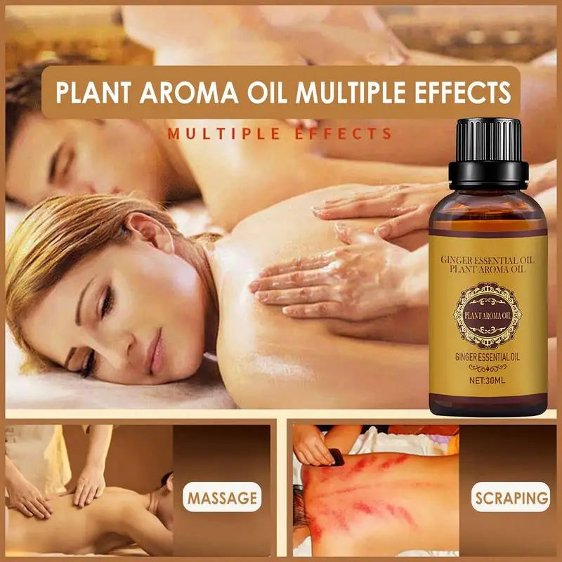 30ml Ginger Essential Massage Oil | Aromatherapy & Body Care