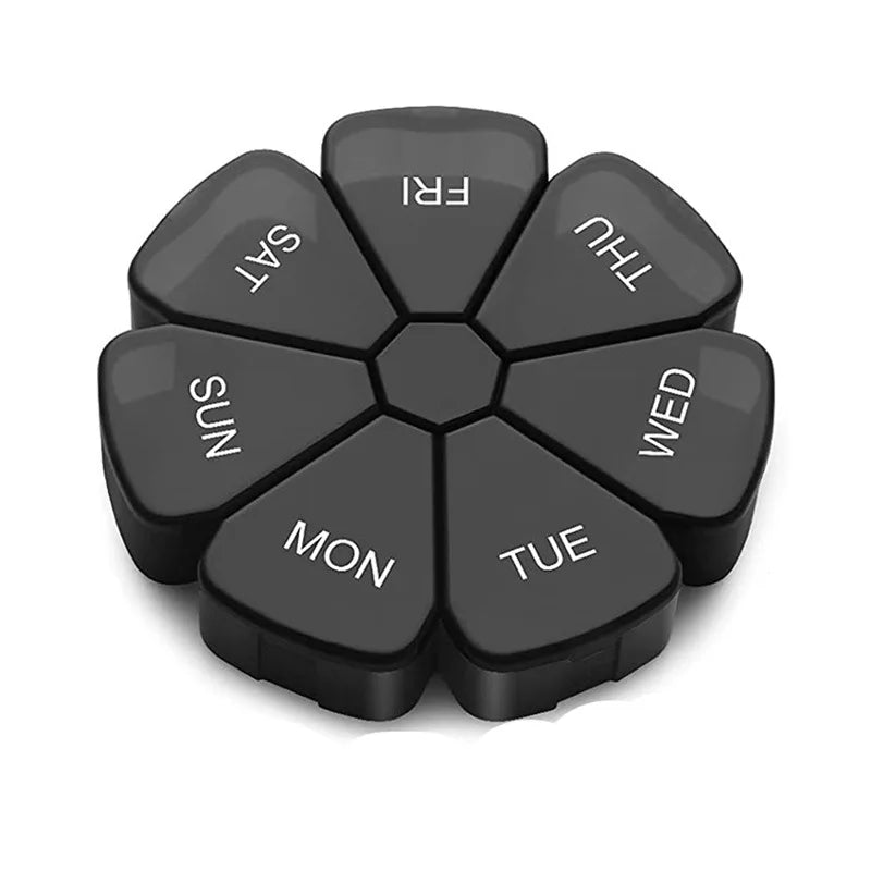7-Day Pill Organizer | Mini Portable Travel Tablet & Vitamin Box