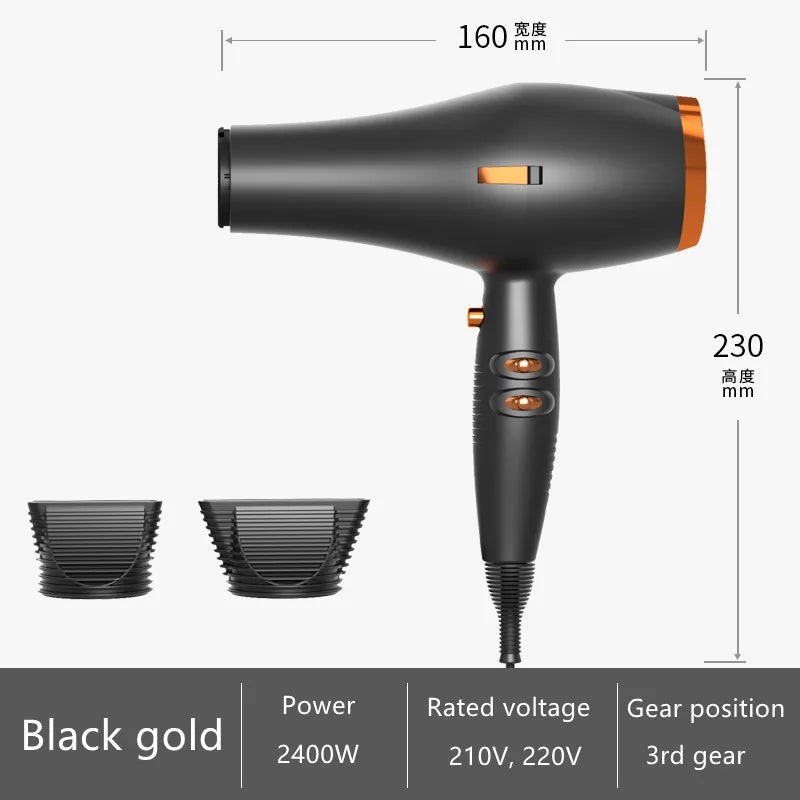 2025 Amazon's Same High-Speed Hair Dryer 2400W High-Power Quick Drying Hair Salon Dedicated Hair Dryer New Product Peaceful Pleasures Health and Wellness