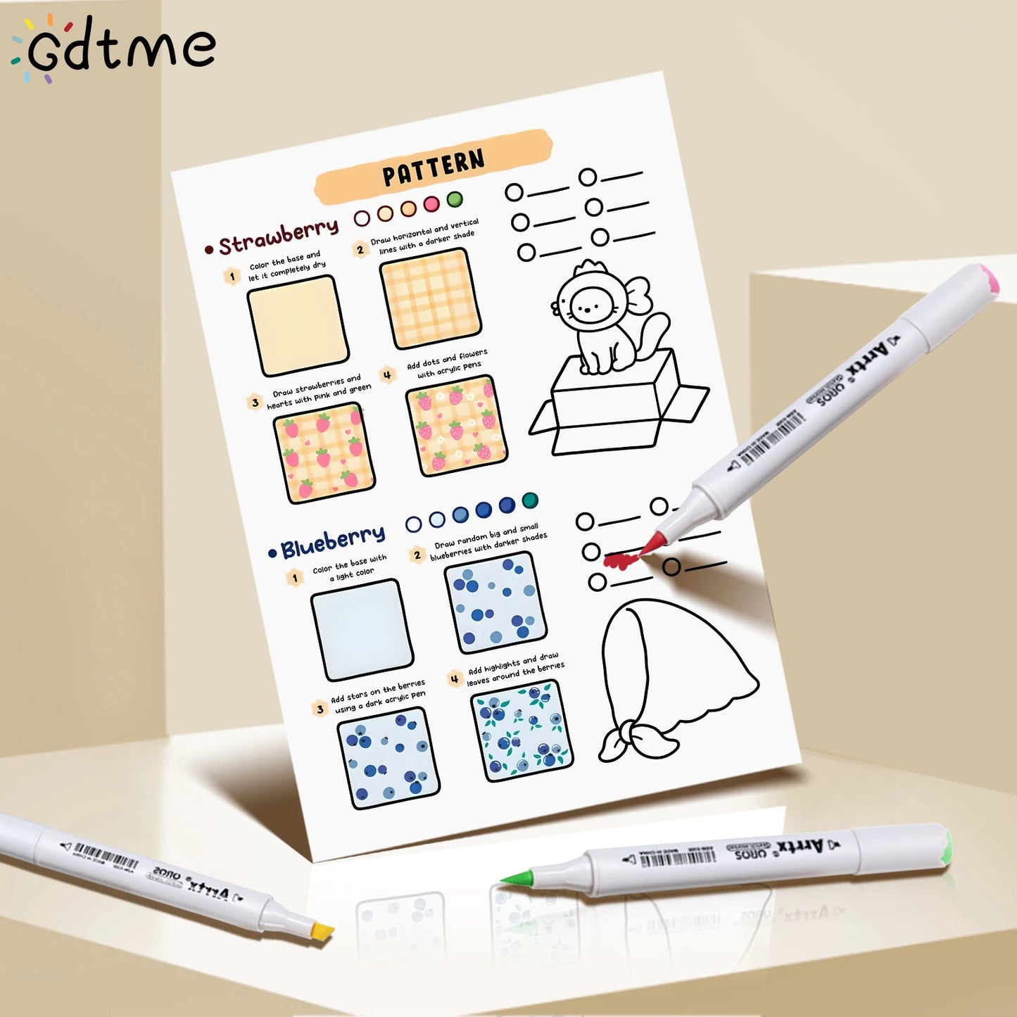 Adult DIY Coloring Book Bold Simple Home Leisure Relax Stress Relief