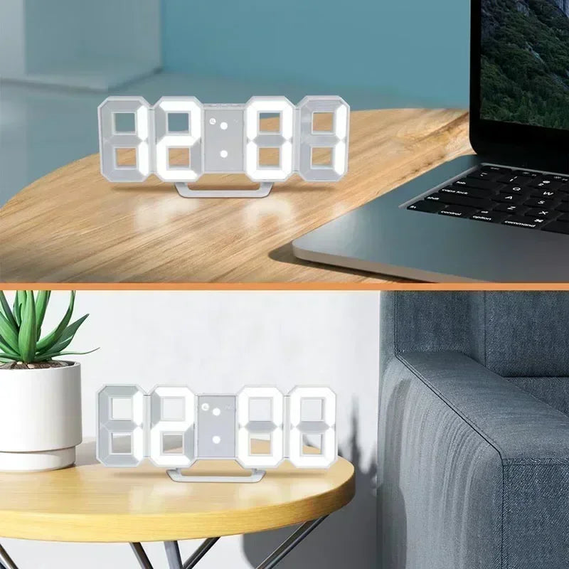 Digital Wall Clock Desk Watches Electronic Alarm Modern Home Decoration for Bedroom Decor Interior Led Table Clocks Living Room Peaceful Pleasures Health and Wellness