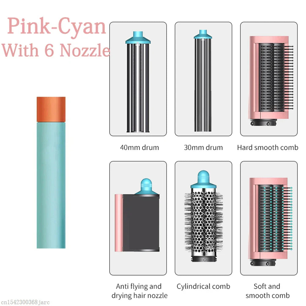 SenCiciMen X9 6-in-1 Hot Air Brush & Auto Curling Iron Styler