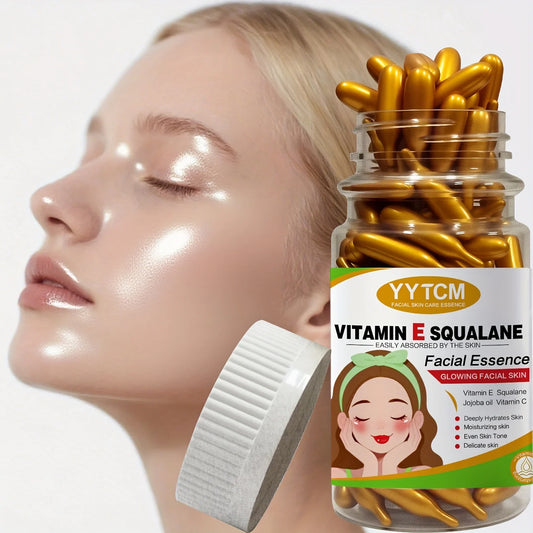 Vitamin E deep moisturizing capsule essence, deep moisturizing and skin brightening essence (0.4gx90 capsules)/bottle-1 bottle Peaceful Pleasures Health and Wellness