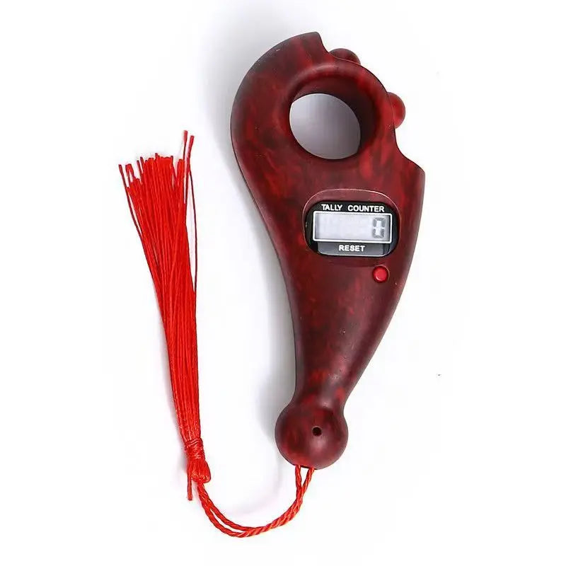 Digital Wooden Rosary Hand Counter | LCD Meditation Tally