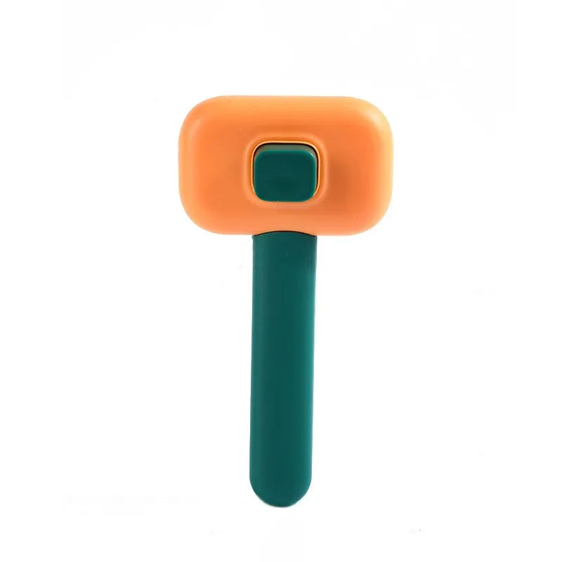 Pet Hair Remover Brush & Grooming Comb for Cats & Dogs Pet Grooming Brush Peaceful Pleasures Health and Wellness Orange green sz035