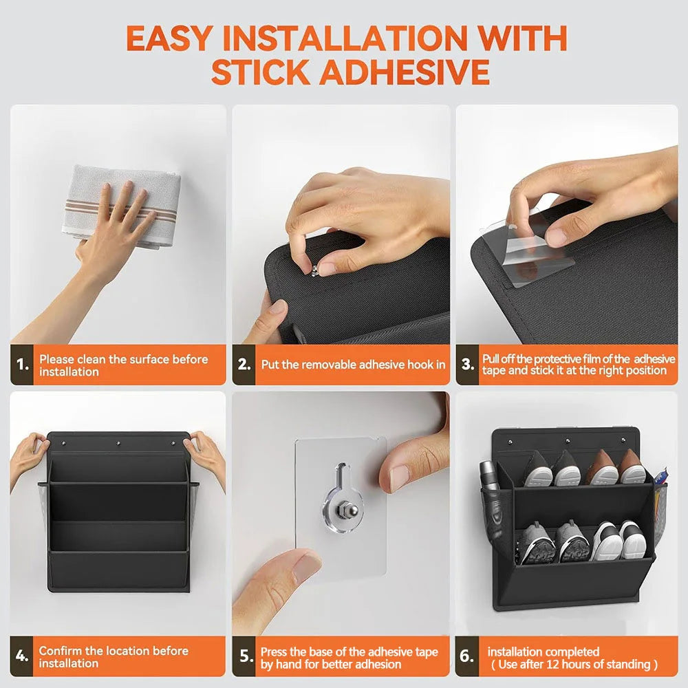 Over-the-Door Shoe Organizer | Large Pocket Hanging Shoe Rack