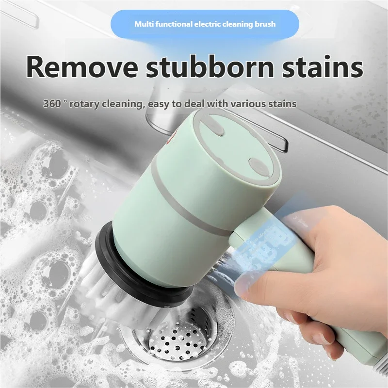 2025 Multi Functional Wireles Electric Cleaning Brush Household Toilet Cleaning Tool Handheld Kitchen Cleaning Brush Peaceful Pleasures Health and Wellness