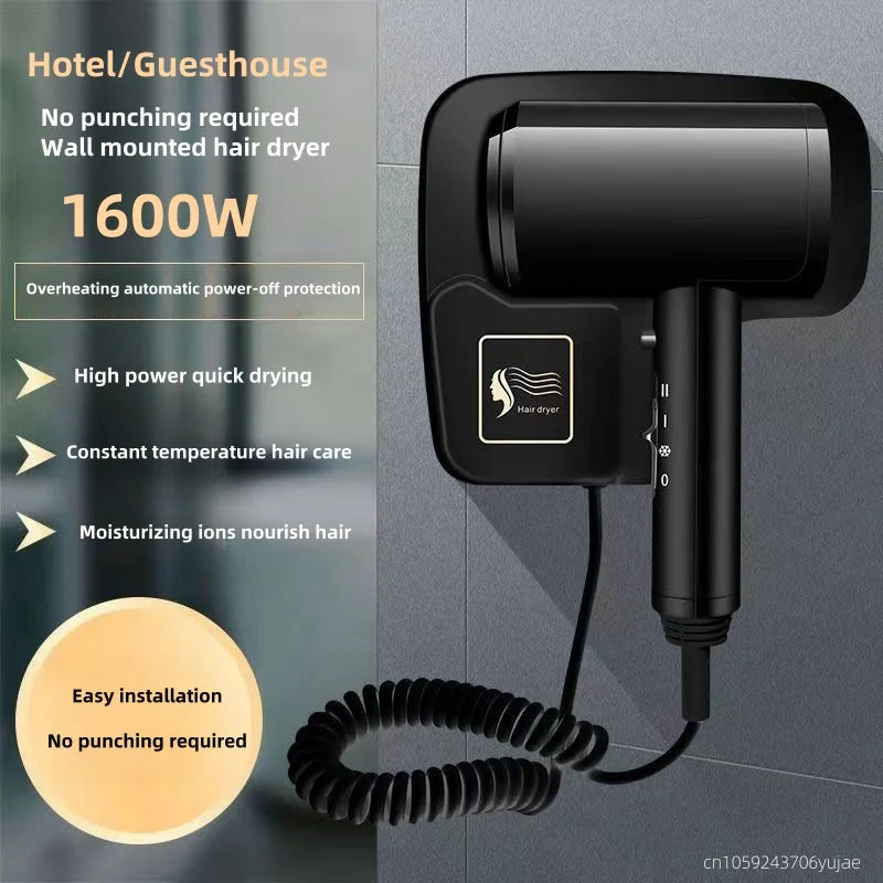 2025 Wall Mounted Hair Dryer, Hotel Home Bathroom, Bathroom, Wall Mounted Hair Dryer Manufacturer Wholesale Peaceful Pleasures Health and Wellness