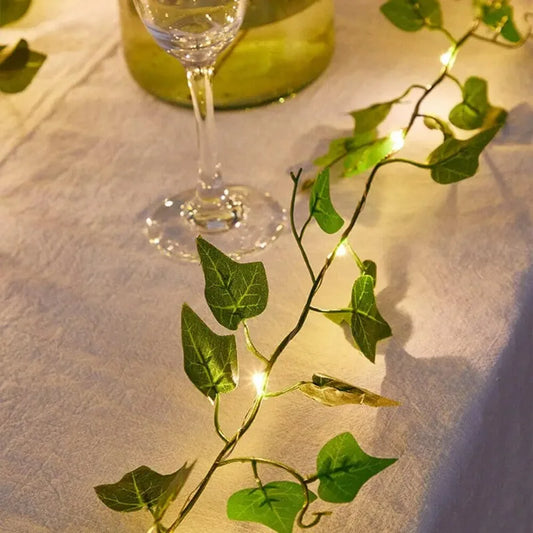 Solar Fairy String Lights Artificial Ivy Garland – IP65 10m