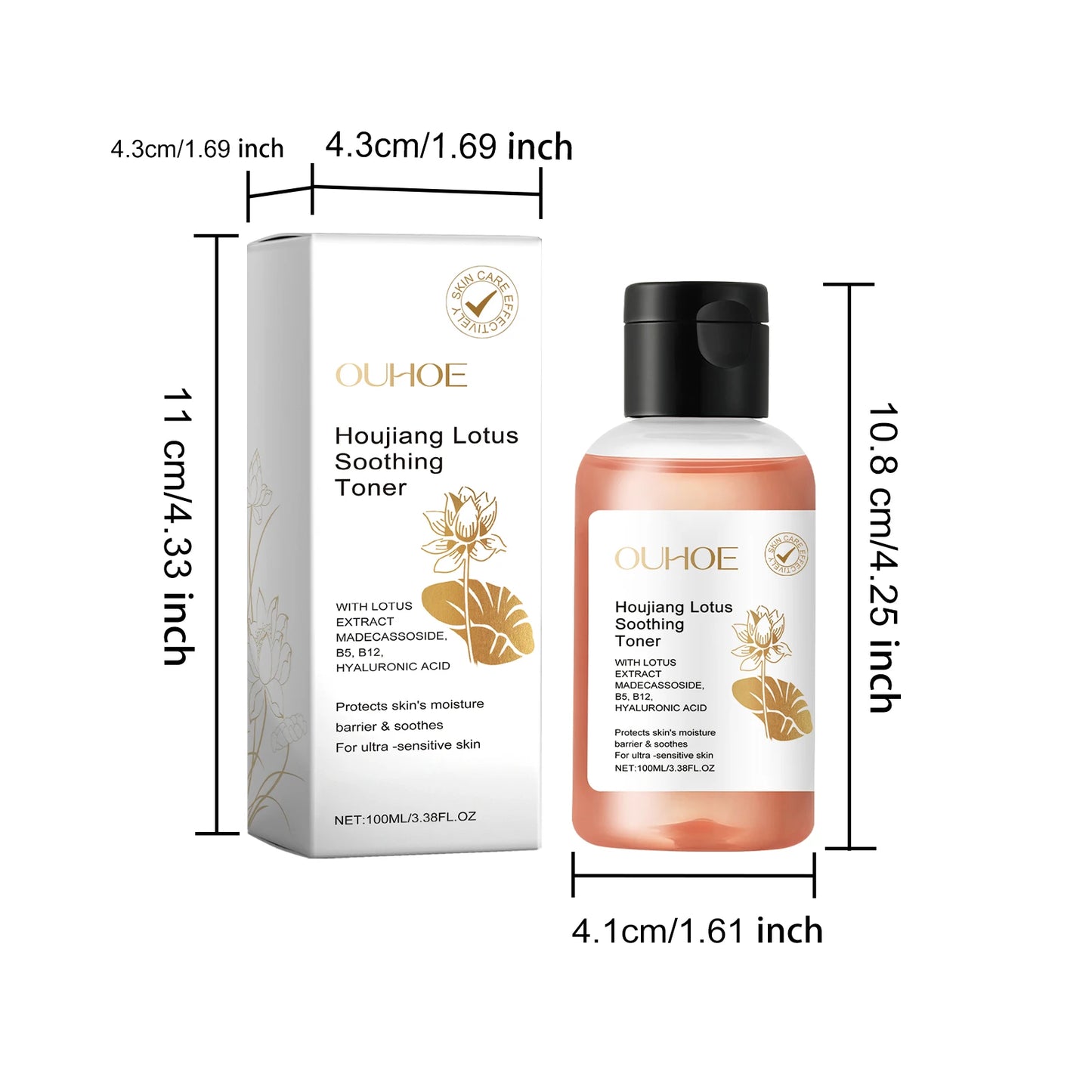 Lotus & Hyaluronic Acid Facial Toner – Pore Refining 100ml
