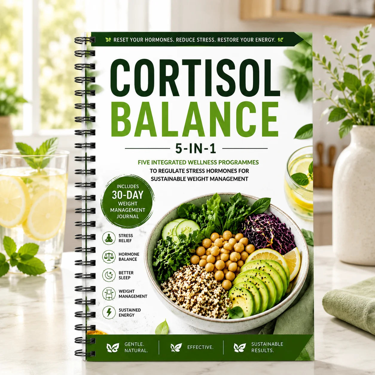 Cortisol Balance 5-in-1 Wellness Program Hormone Stress Relief Weight