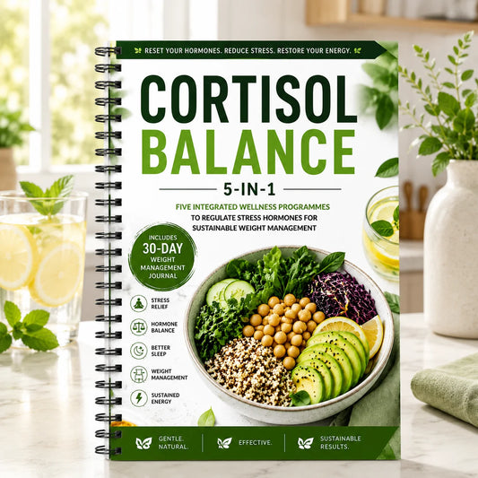 Cortisol Balance 5-in-1 Wellness Program Hormone Stress Relief Weight Peaceful Pleasures Health and Wellness
