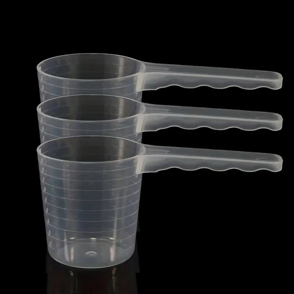 Mini 100ml Pet Food Measuring Spoon Plastic Transparent Measuring Cups Long Handle Durable Feeding Dog Shovel Peaceful Pleasures Health and Wellness