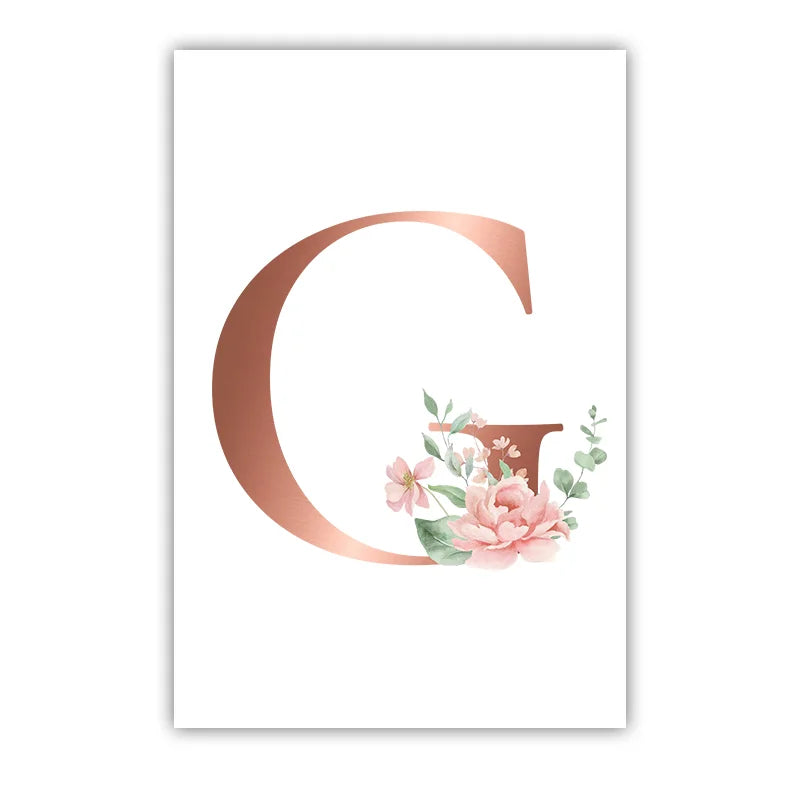 Custom Name Nursery Wall Art,pink Aesthetic wildflowers Canvas Painting, Nordic Poster Print for Baby, Toddler Kids Room Decor Peaceful Pleasures Health and Wellness