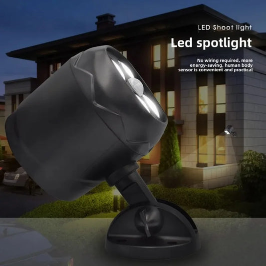 LED Motion Sensor Outdoor Wall Light | Battery Powered, Waterproof Outdoor Wall Light Peaceful Pleasures Health and Wellness