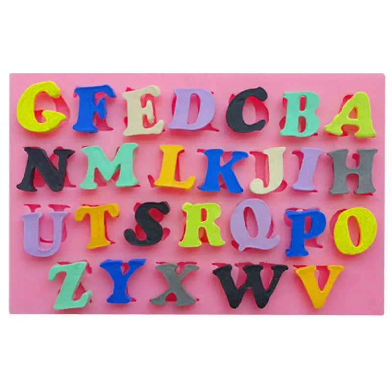 Letters Numbers Silicone Mold for Fondant Gumpaste Candy Chocolate Cupcake Cake Decorating Baking Mould DIY Party Supplies Peaceful Pleasures Health and Wellness