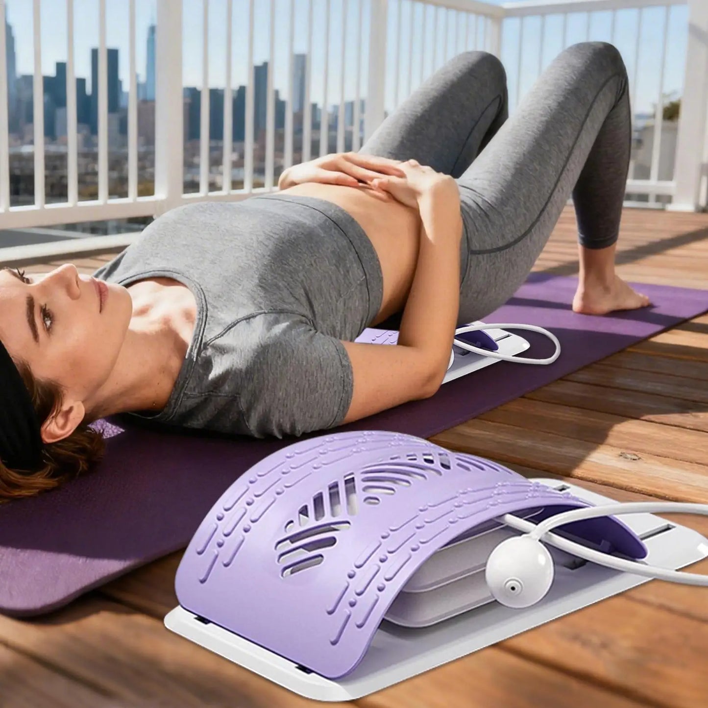 Adjustable Lumbar Back Stretcher – Ergonomic Spine Support Board