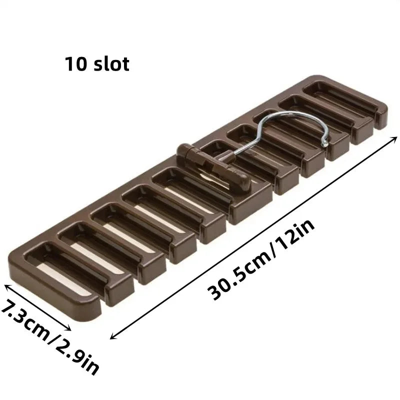 Rotating Belt & Scarf Organizer Rack | Closet Hanger Holder