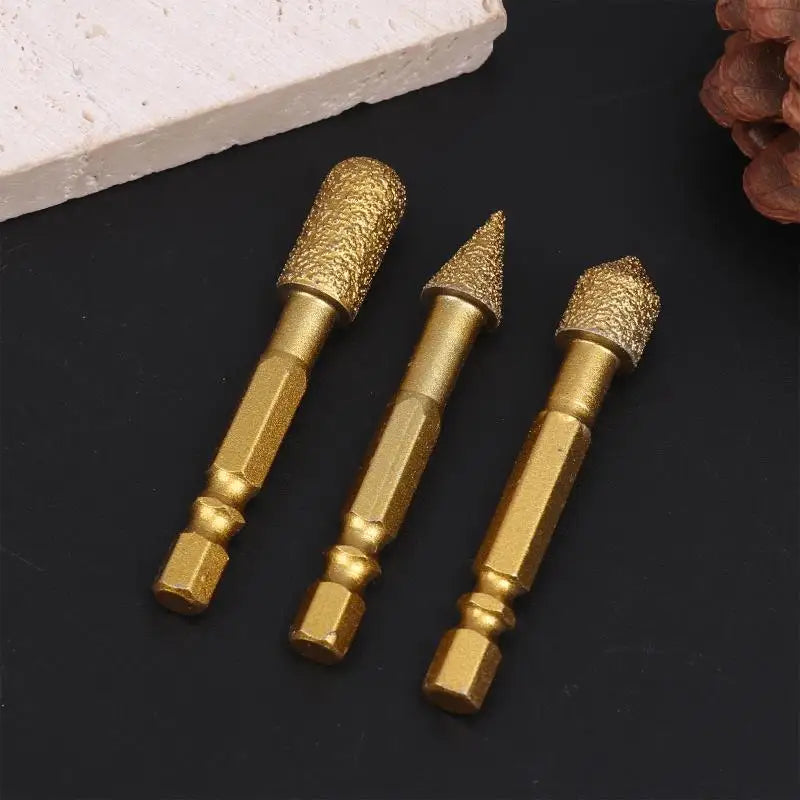 3/7pcs Diamond Grinding Head Tile Rotary File Polishing Head For Iron, Stainless Steel, Ceramic, Tile Peaceful Pleasures Health and Wellness